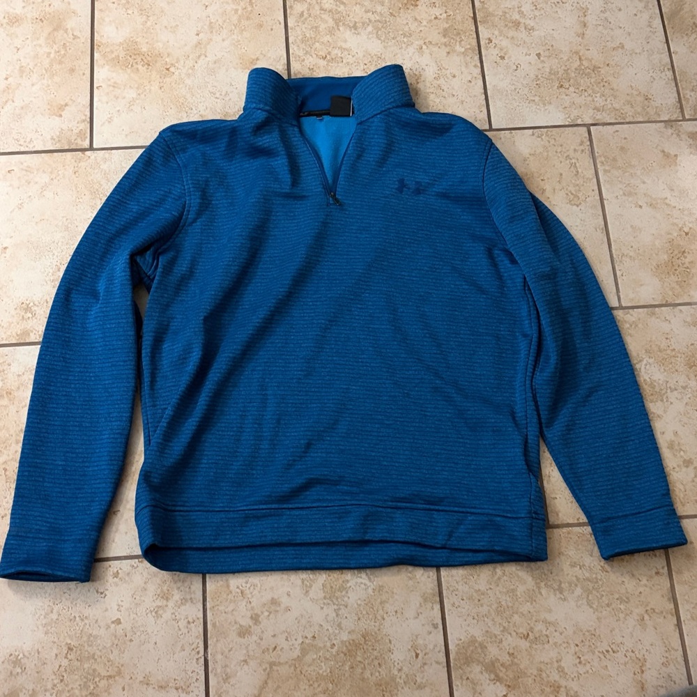 Under Armour Men's Blue Zip-Up Sweater Size XL